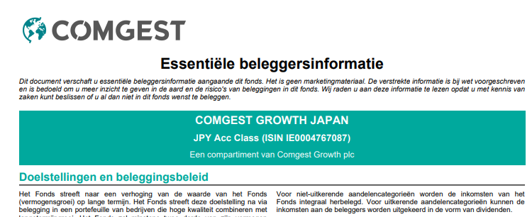 Comgest Growth Japan